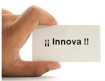 cartell innovació en mà