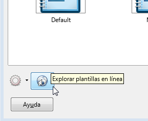 Explorador de plantillas en línea Explorador de plantillas en línea