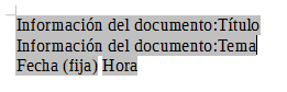 Campos con marcas y nombre Campos con marcas y nombre