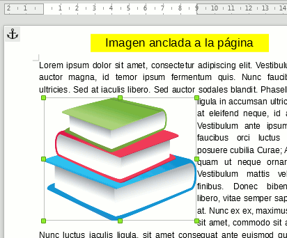 Imagen animada alternando diferentes tipos de anclaje