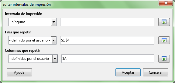 Repetir filas y columnas en todas las hojas