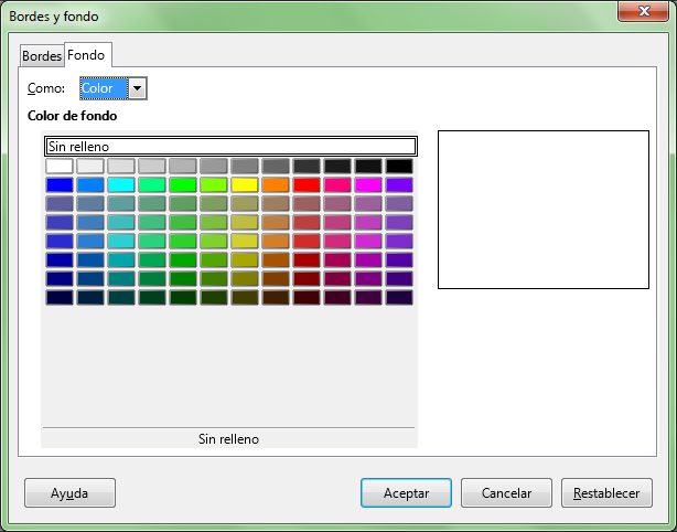 Fondo de la cabecera