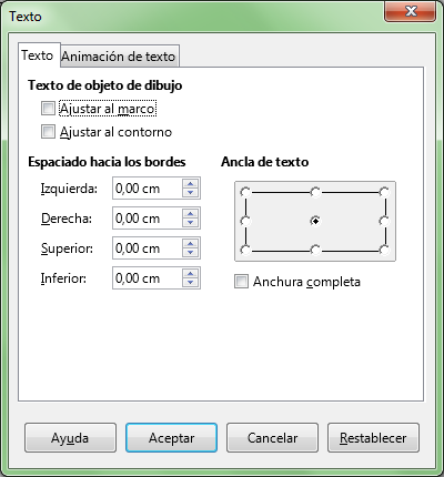 Diálogo Texto de imagen