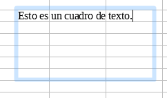 Escribiendo el texto en el cuadro