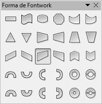 Panel Forma de Fontwork