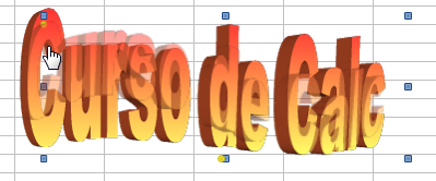 Clic y arrastrar sobre los manejadores amarillos