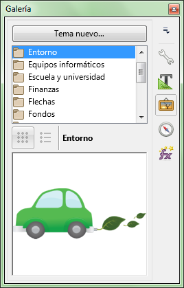 Previsualización en la Galería