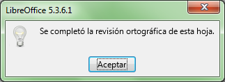Diálogo revisión ortográfica completada