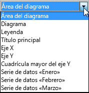 Desplagable Seleccionar elemento del diagrama