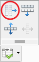 Botón Optimizar tamaño > Distribuir columnas uniformemente