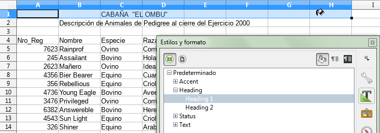 Utilizando el botón Modo de relleno de formato