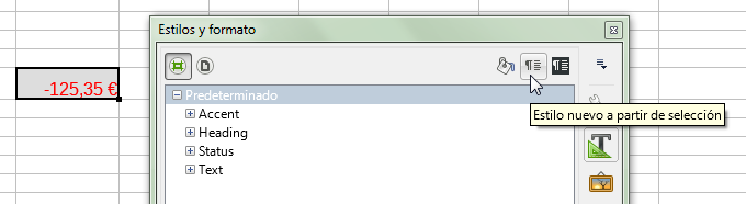 Crear un estilo de celda desde una celda