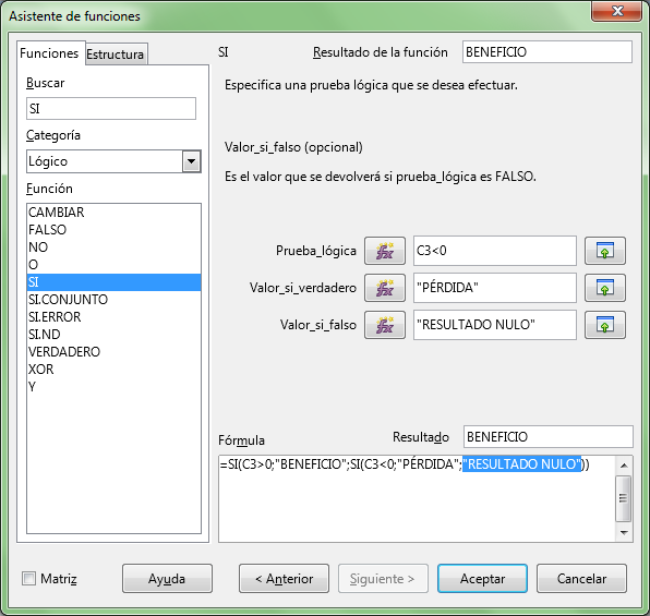 Ejemplo de funciones anidadas
