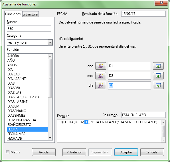Ejemplo de funciones anidadas