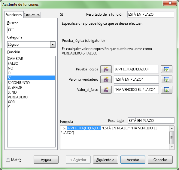Ejemplo de funciones anidadas