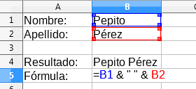 Operador & de concatenación