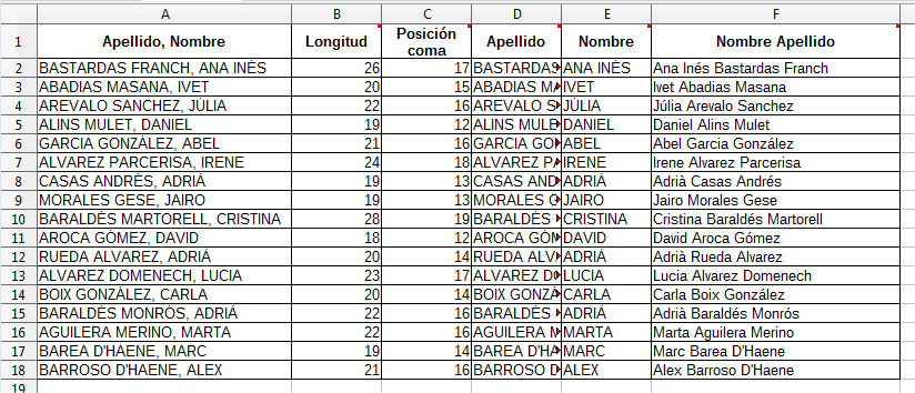 Apariencia final Apariencia final