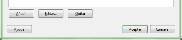 Pie del diálogo Gestionar formato condicional