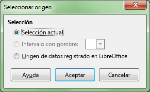 Diálogo Seleccionar origen