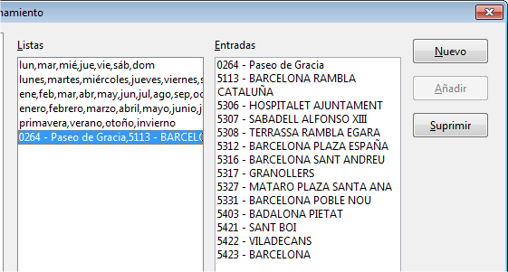 Lista copiada en Listas de ordenamiento