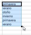 Lista de estaciones aplicada