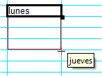 Relleno de nombres de dfías de la semana completos