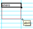 Relleno de nombres de meses completos